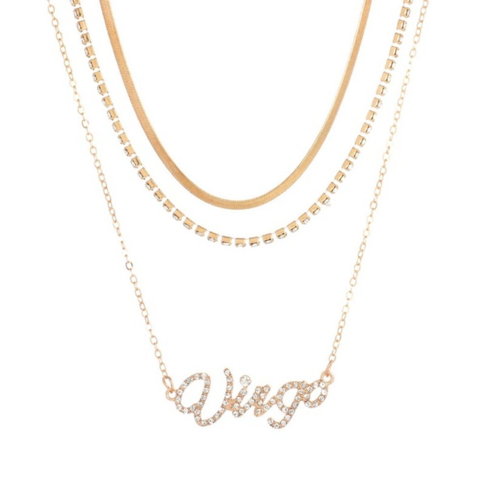Multi Layer Zodiac sign necklace